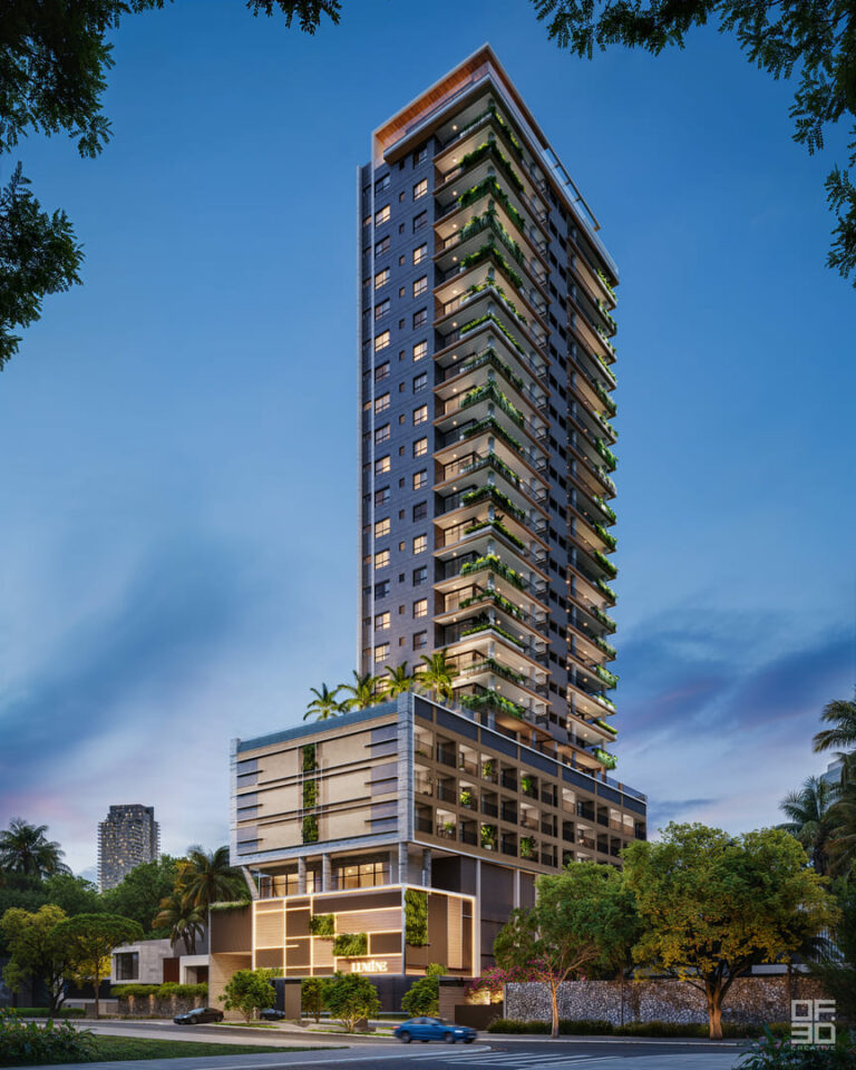 Fachada do Lumine Smart Apartments