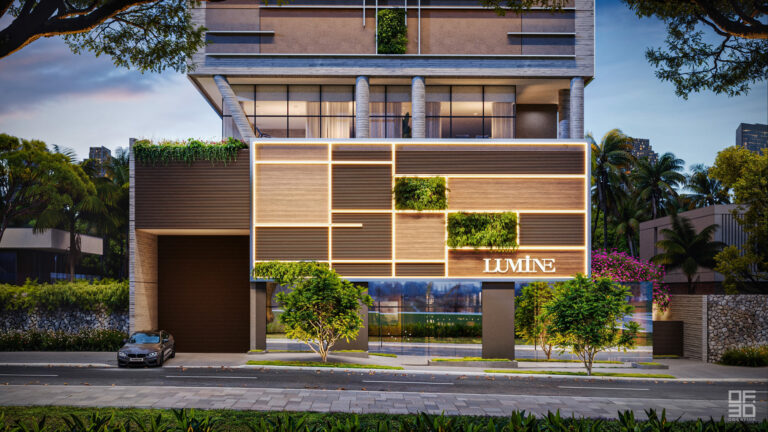 Fachada e Acesso do Lumine Smart Apartments
