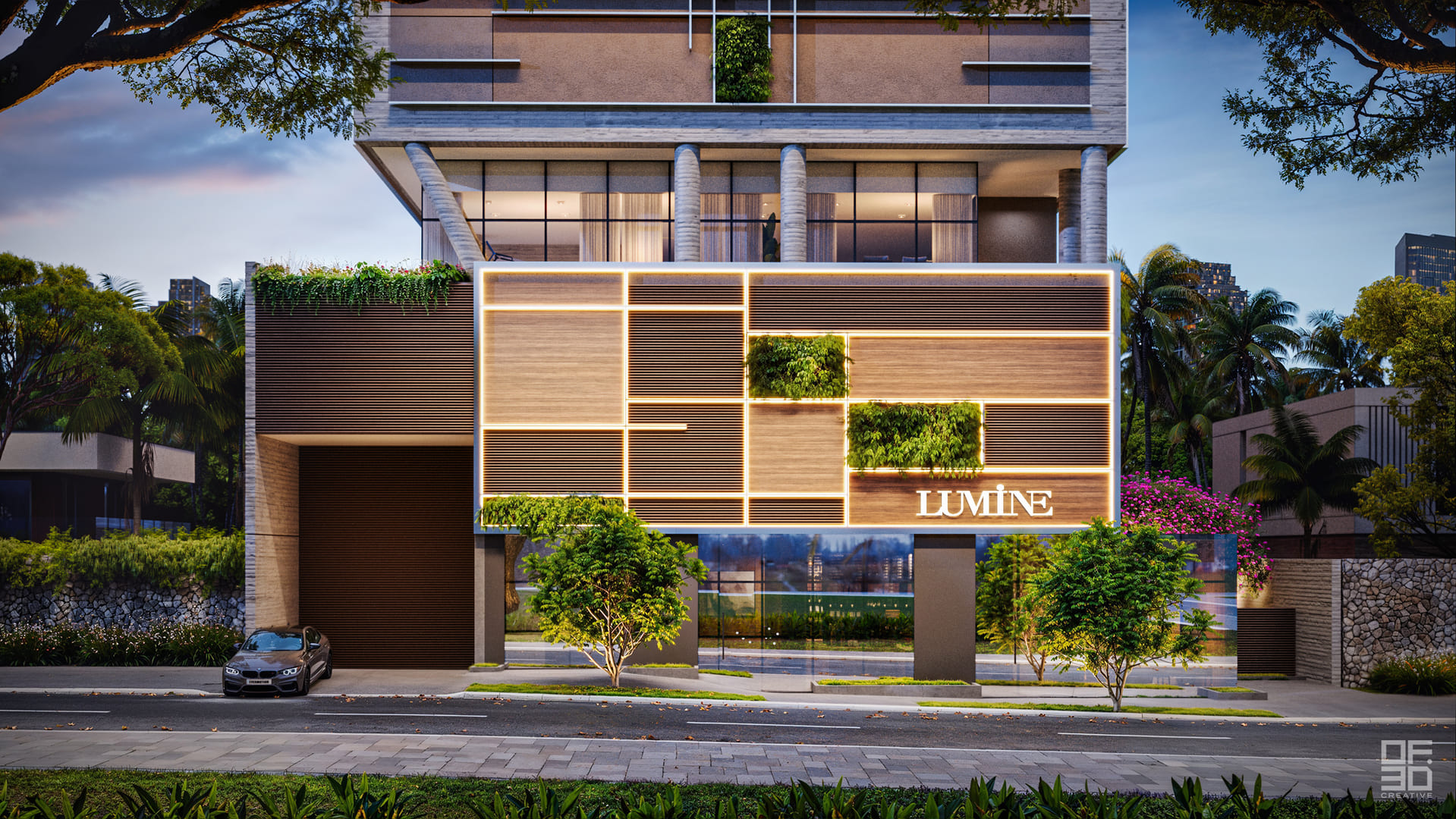 Fachada e Acesso do Lumine Smart Apartments