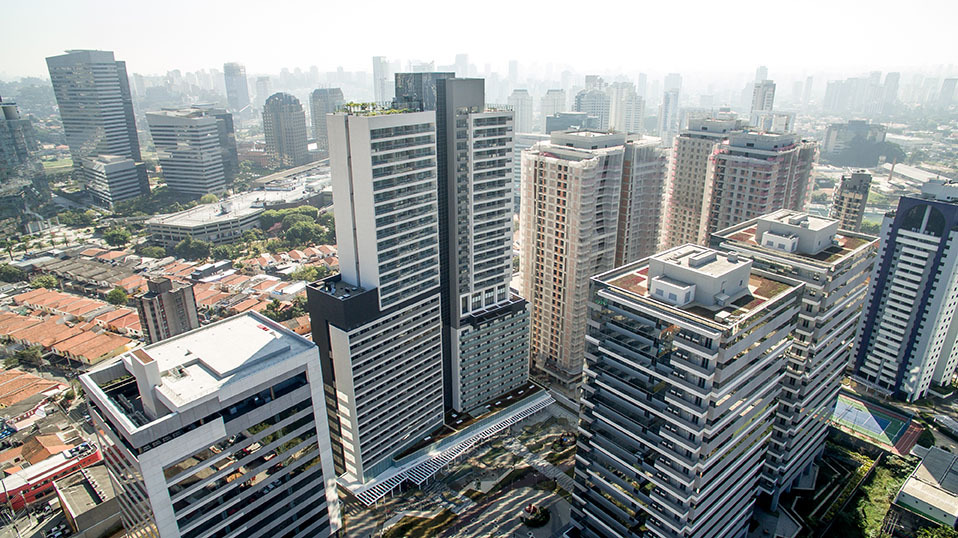 foto aérea da fachada do Praça São Paulo
