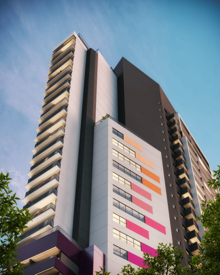 Fachada do empreendimento RYT Paulista Smart Studios na Bela Vista