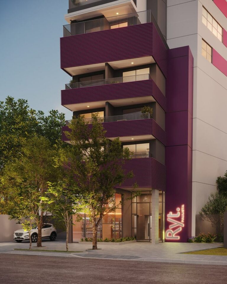 Fachada na Bela Vista do Empreendimento RYT Paulista Smart Studios