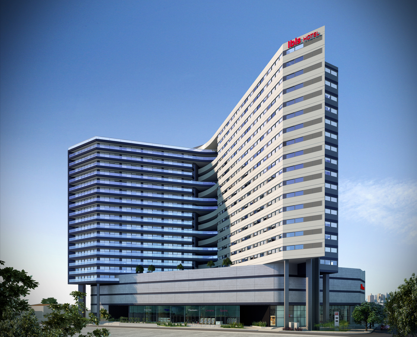 Perspectiva Ilustrada da Fachada do Valongo Brasil